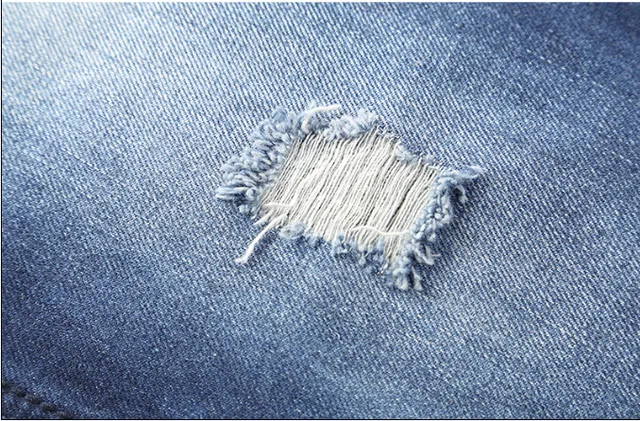 Distressed Mid-Rise Slim-Straight Cuffed Jeans 2