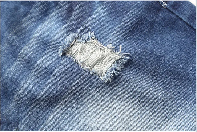 Distressed Mid-Rise Slim-Straight Cuffed Jeans 5