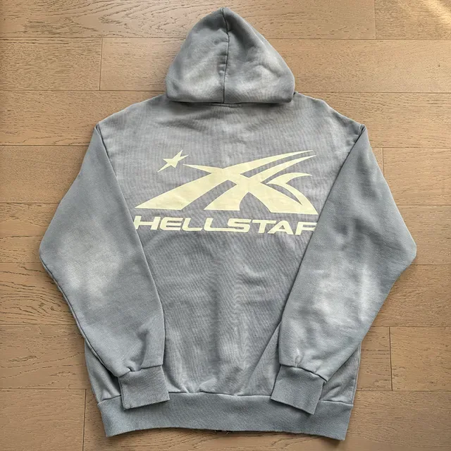 ELLSTAR Gray Zip-Up Hoodie and Snap-Side Jogger Tracksuit 3