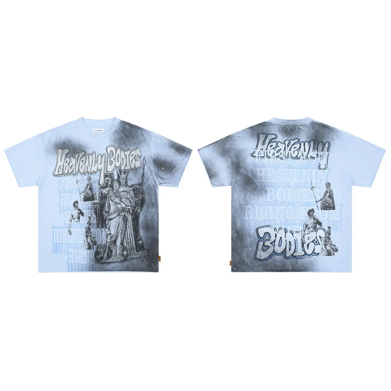 FIRST ROW Heavenly Bodies Graphic Rhinestone Embellished T-Shirt 2