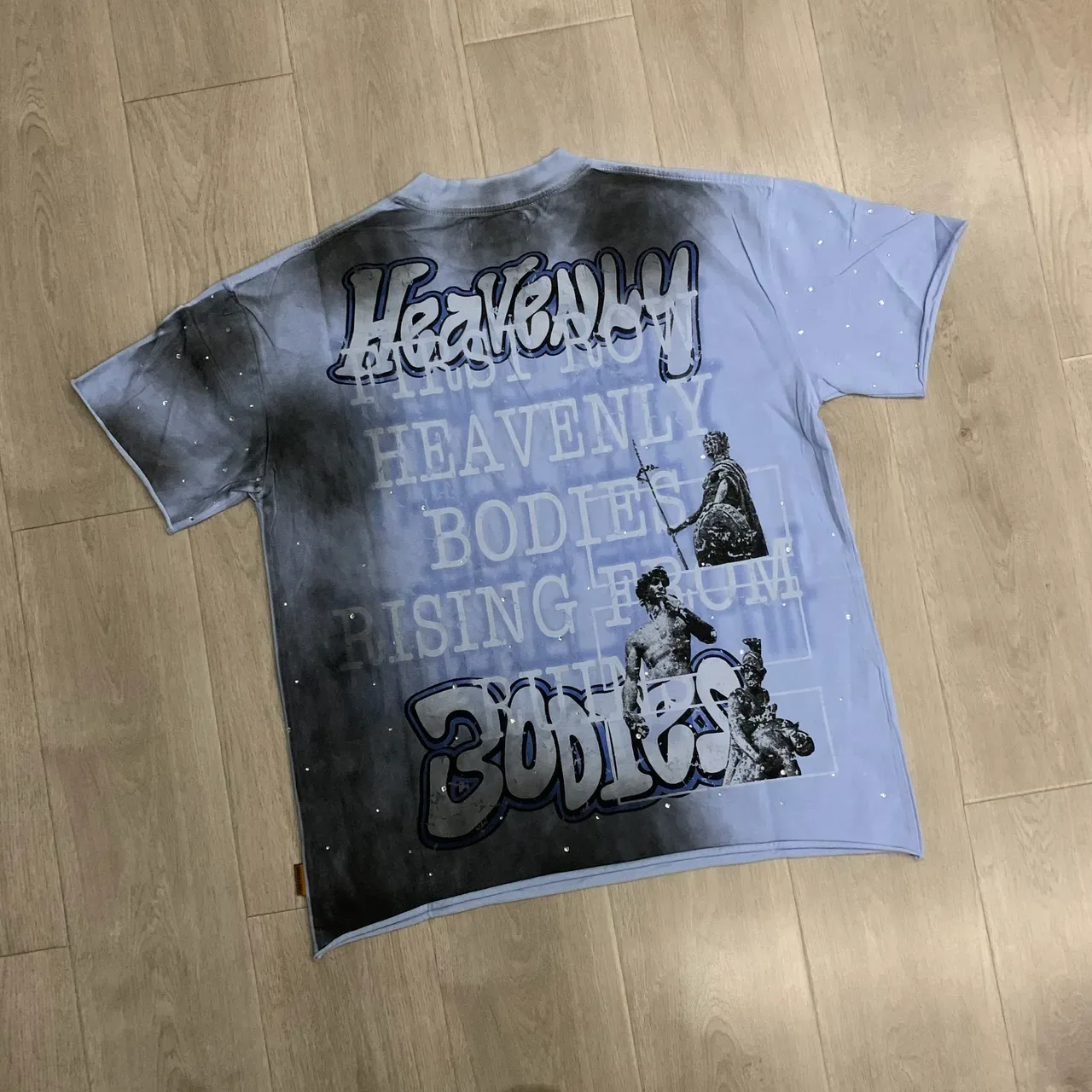 FIRST ROW Heavenly Bodies Graphic Rhinestone Embellished T-Shirt 6
