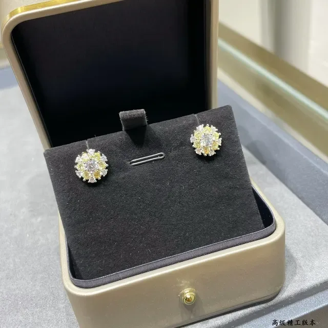 Floral Cluster Multi-Stone Stud Earrings 4