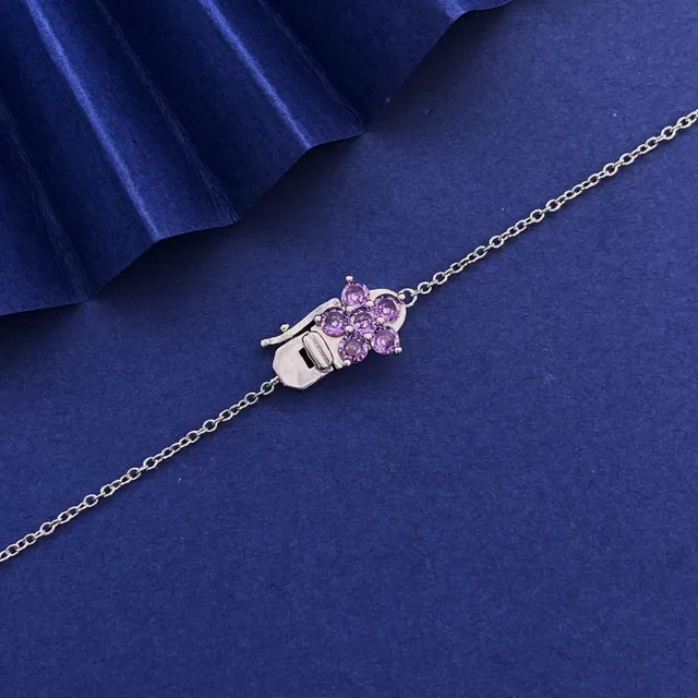 Floral Multi-Gemstone Cascade Pendant Necklace 5