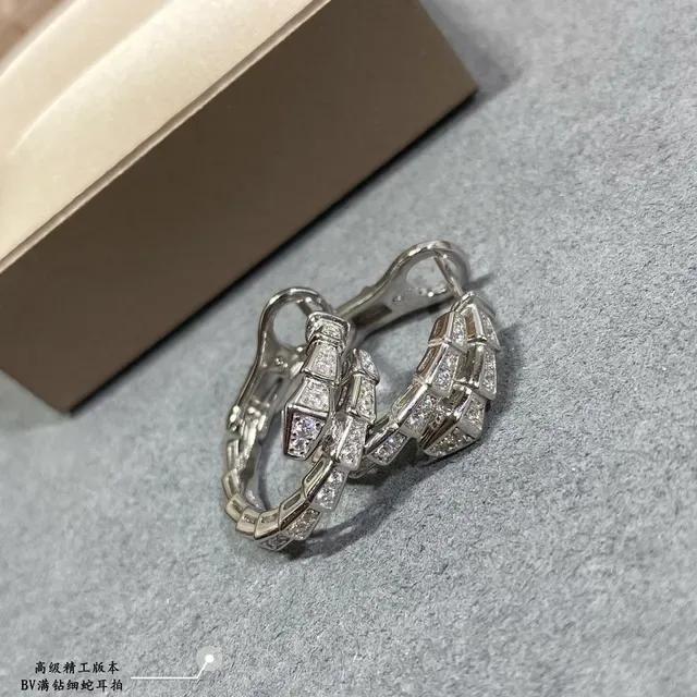 Gold and Silver Tone Segmented Pavé Hoop Earrings 4