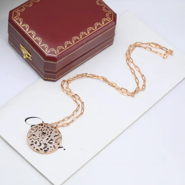 Gold Black Circular Filigree Pendant Pavé-Set Stones Necklace 5