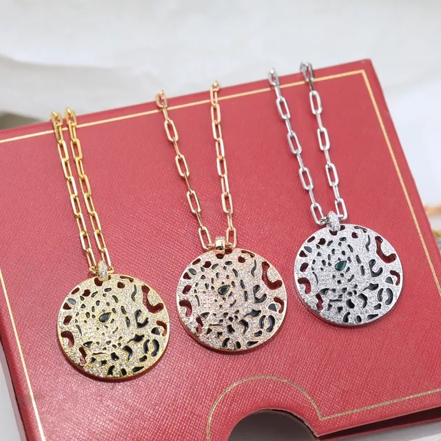 Gold Black Circular Filigree Pendant Pavé-Set Stones Necklace 6