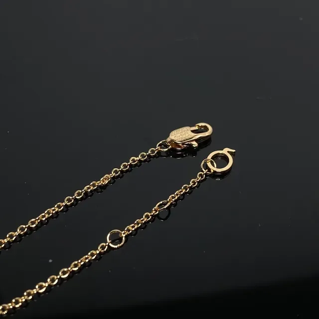 Gold Red Chain Enamel Gourd And Heart Charms Bracelet 2