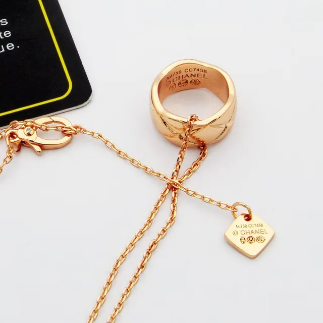 Gold Silver Geometric Faceted Sphere Interwoven Band Motif Necklace 2