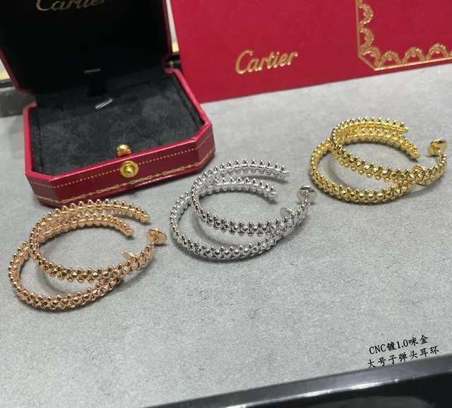 Gold Textured Spiked Double-Bar Hoop Earrings 3