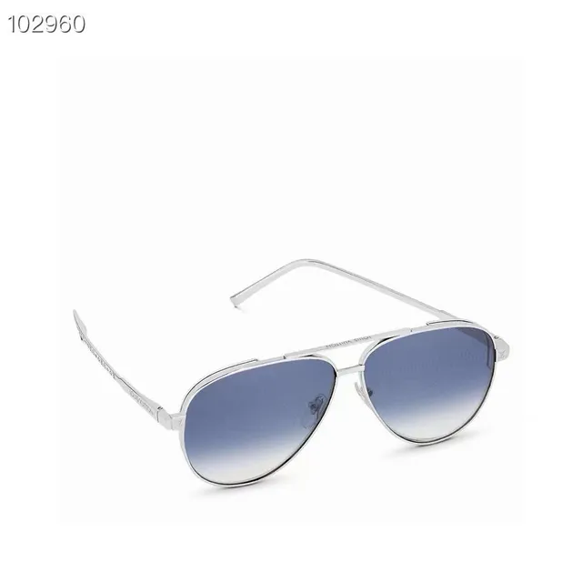 Gold Tone Aviator-Style Green Lens Sunglasses 9