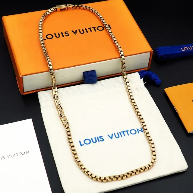 Gold-Tone Box Link Chain Necklace 4