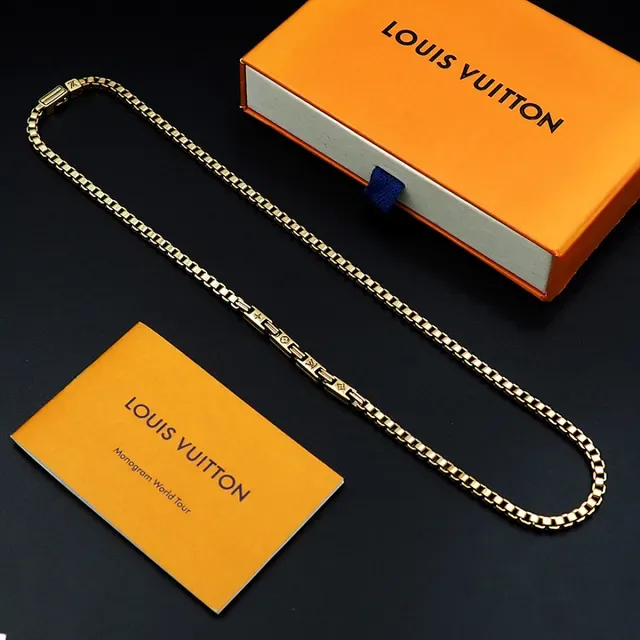Gold-Tone Box Link Chain Necklace 6
