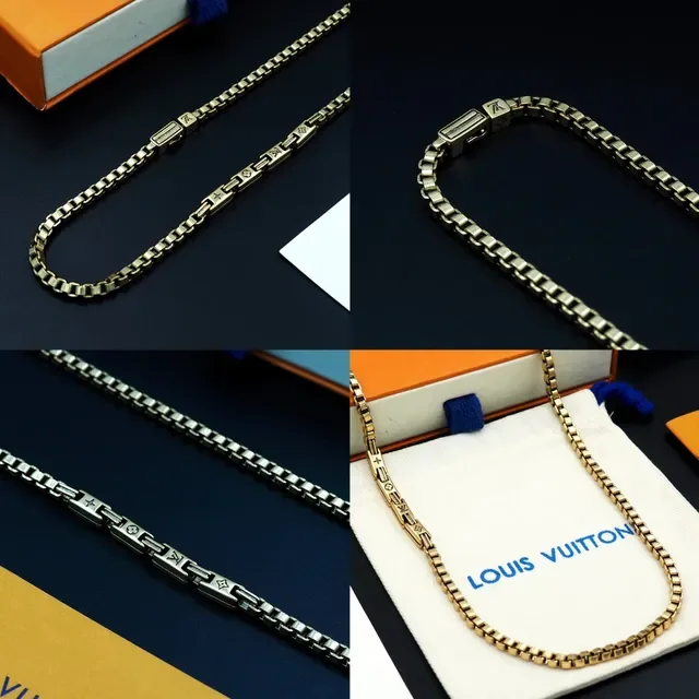 Gold-Tone Box Link Chain Necklace 9