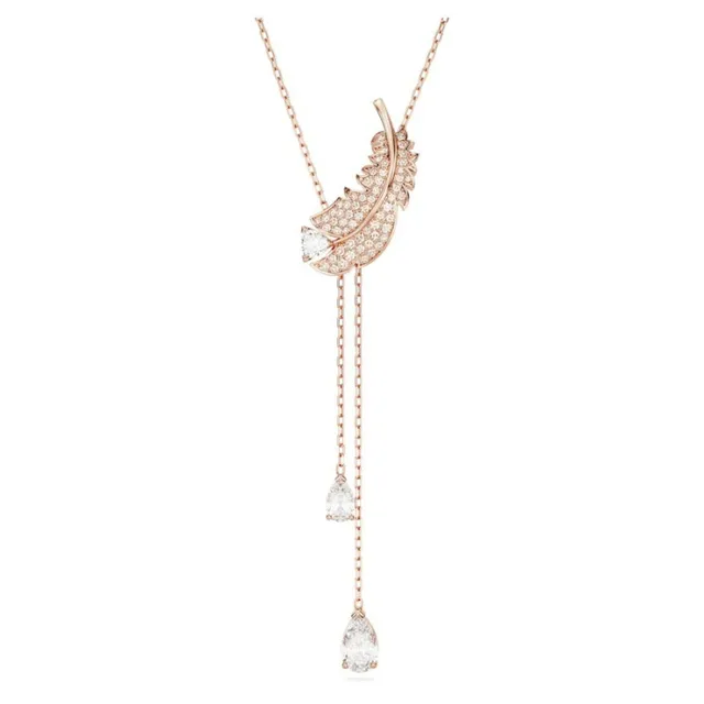 Bracelet de poignet à motif plume en ton or pavé-set à charnière 11