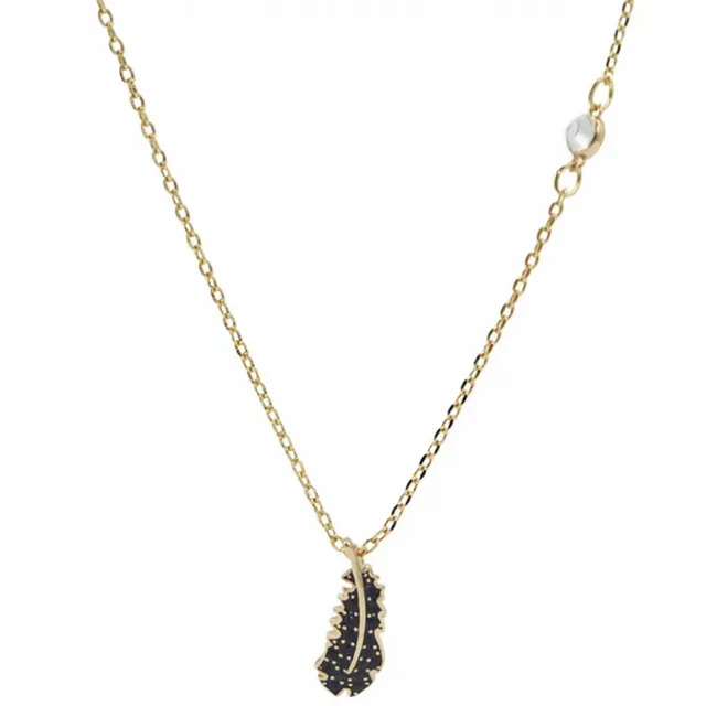 Bracelet de poignet à motif plume en ton or pavé-set à charnière 22