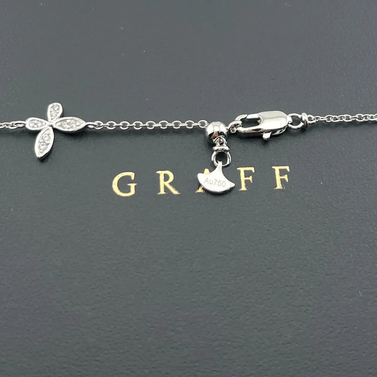 Graff Silver Black Pavé-Set Floral Motifs Necklace 2