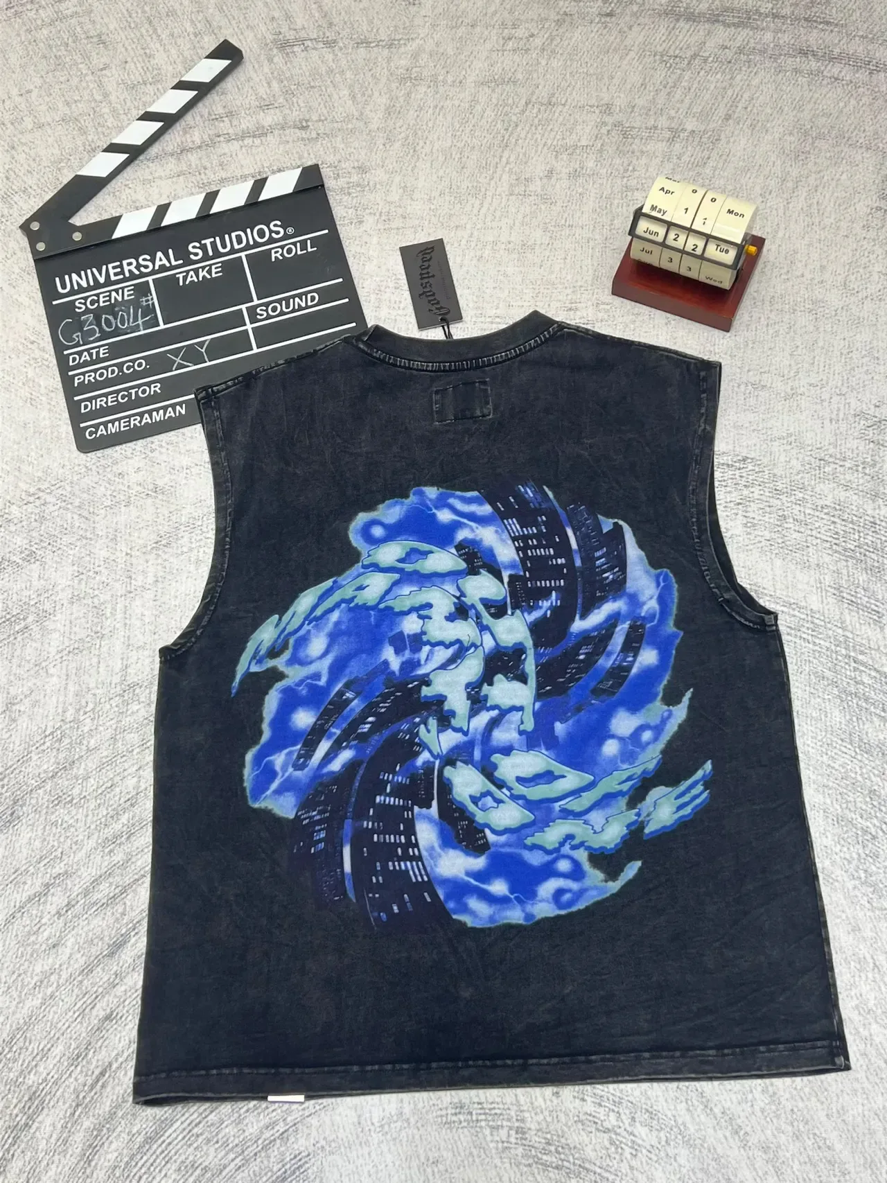 Graphic-Print Sleeveless Crew-Neck Vest Top 5