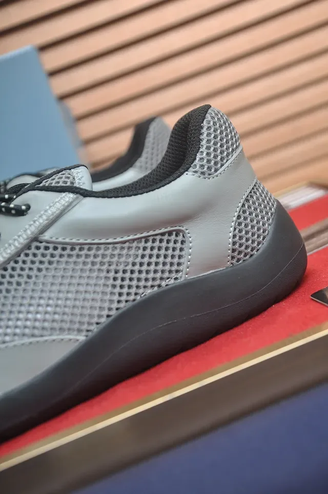 Gray and Black Mesh Low-Top Lifestyle Sneaker 2