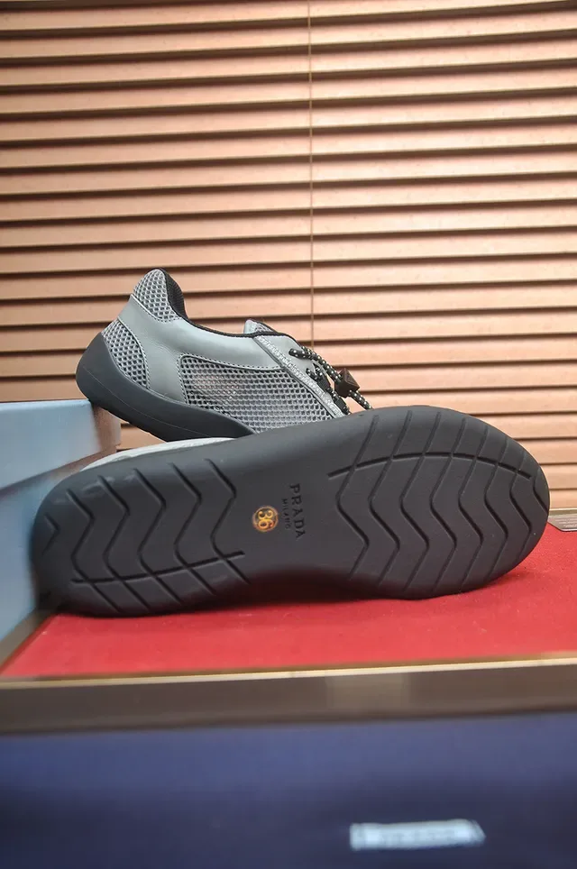 Gray and Black Mesh Low-Top Lifestyle Sneaker 3