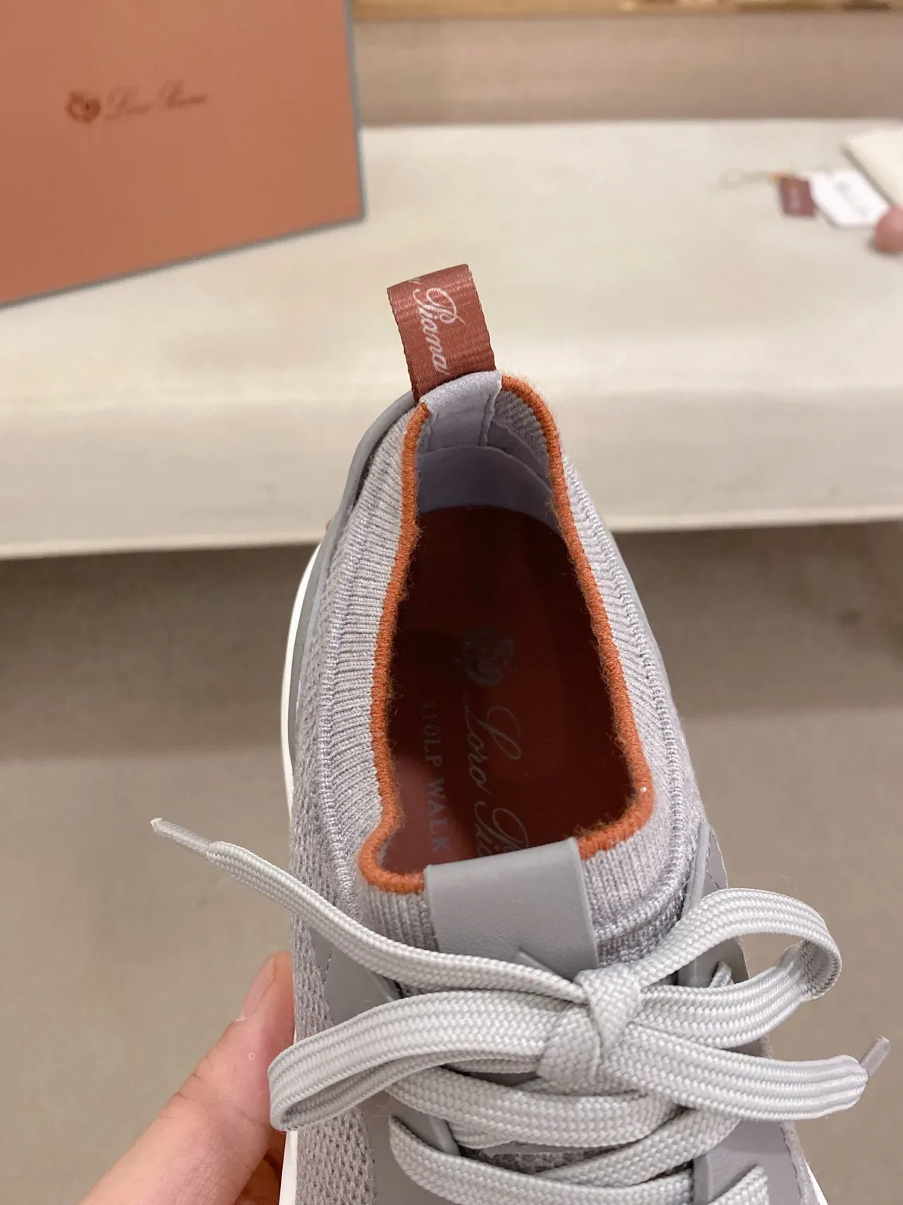 Gray Mesh and Suede Low-Top Lifestyle Sneaker 5