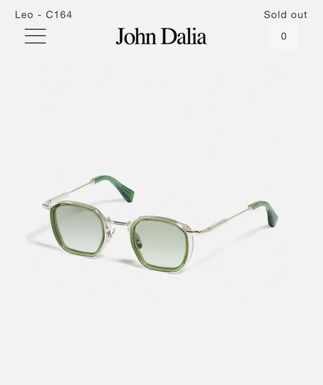 John Dalia Leo C114 Gold and Black Gradient Octagonal Sunglasses 6