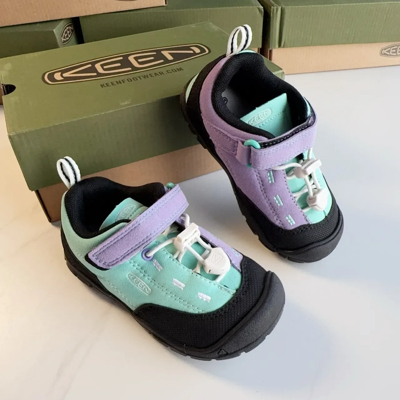 KEEN Green Brown Hook-and-Loop Strap Closure Mesh Synthetic Upper Lifestyle Sneakers 7