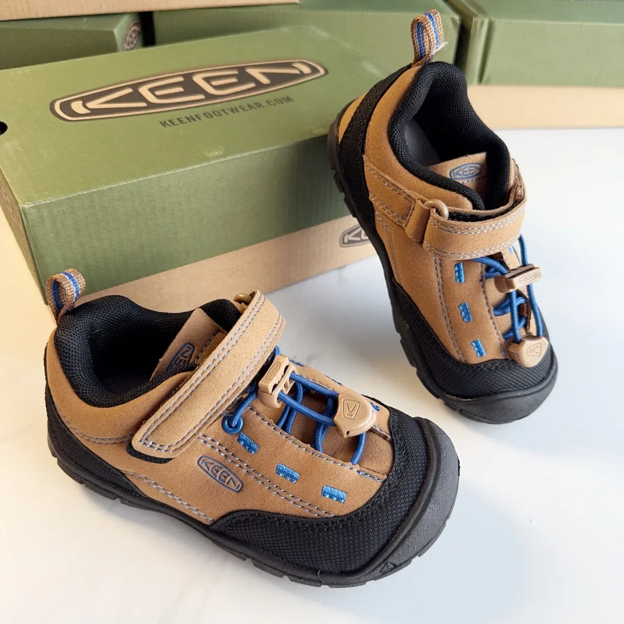 KEEN Green Brown Hook-and-Loop Strap Closure Mesh Synthetic Upper Lifestyle Sneakers 9