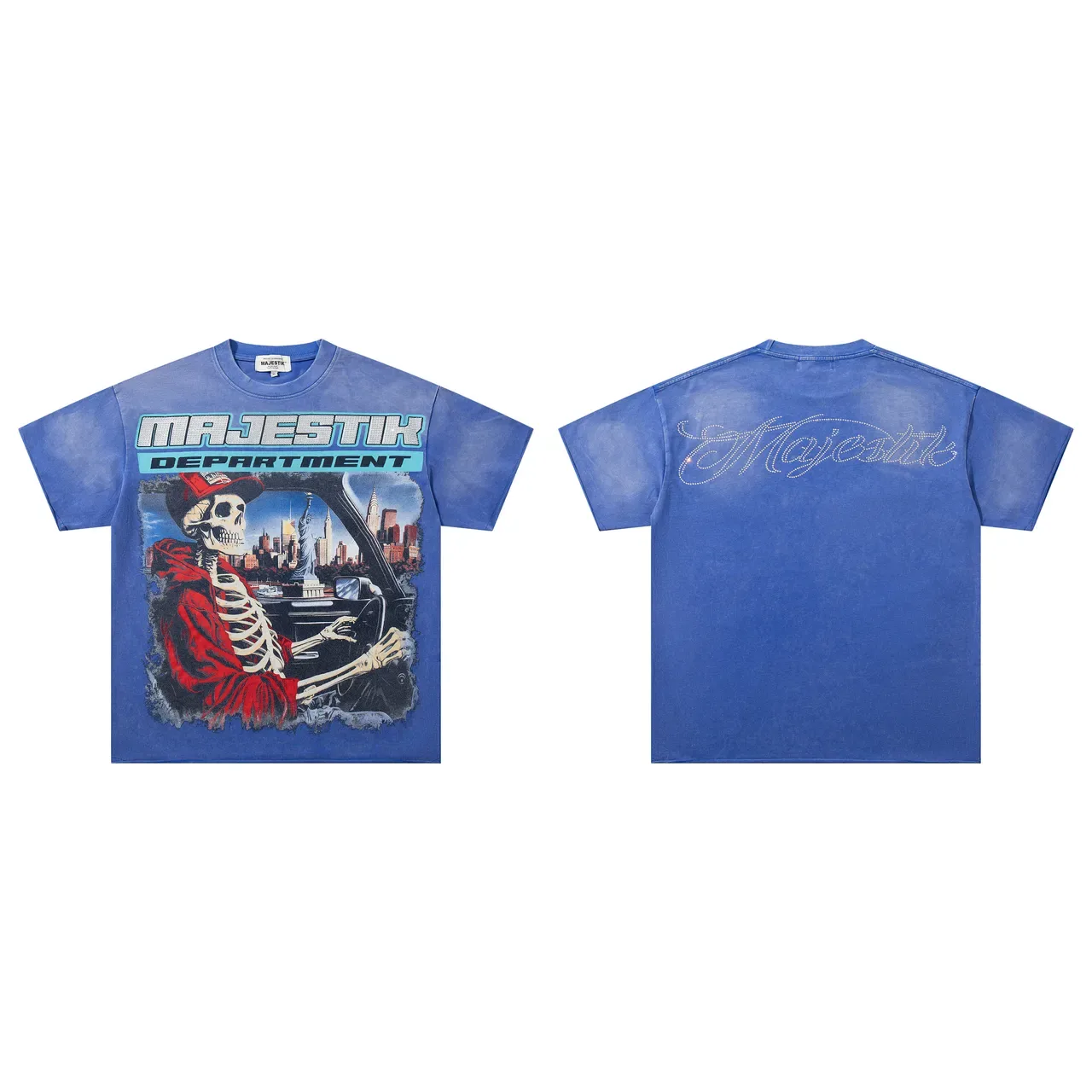 MAJESTIK Graphic Print Oversized T-Shirt 2