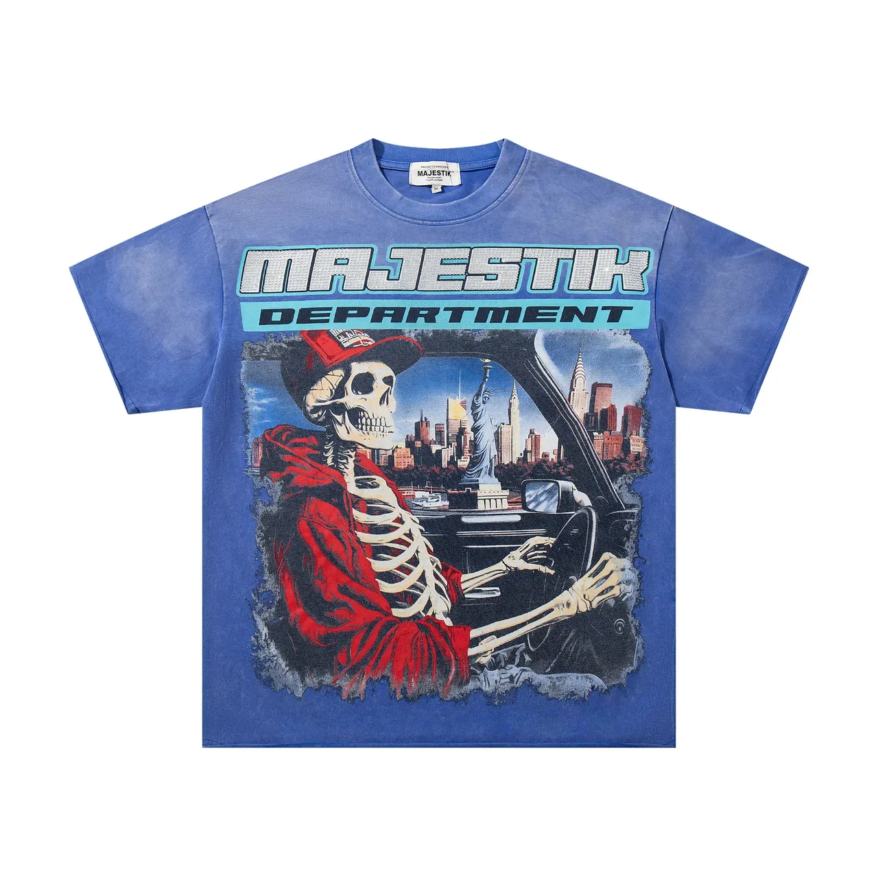 MAJESTIK Graphic Print Oversized T-Shirt 4