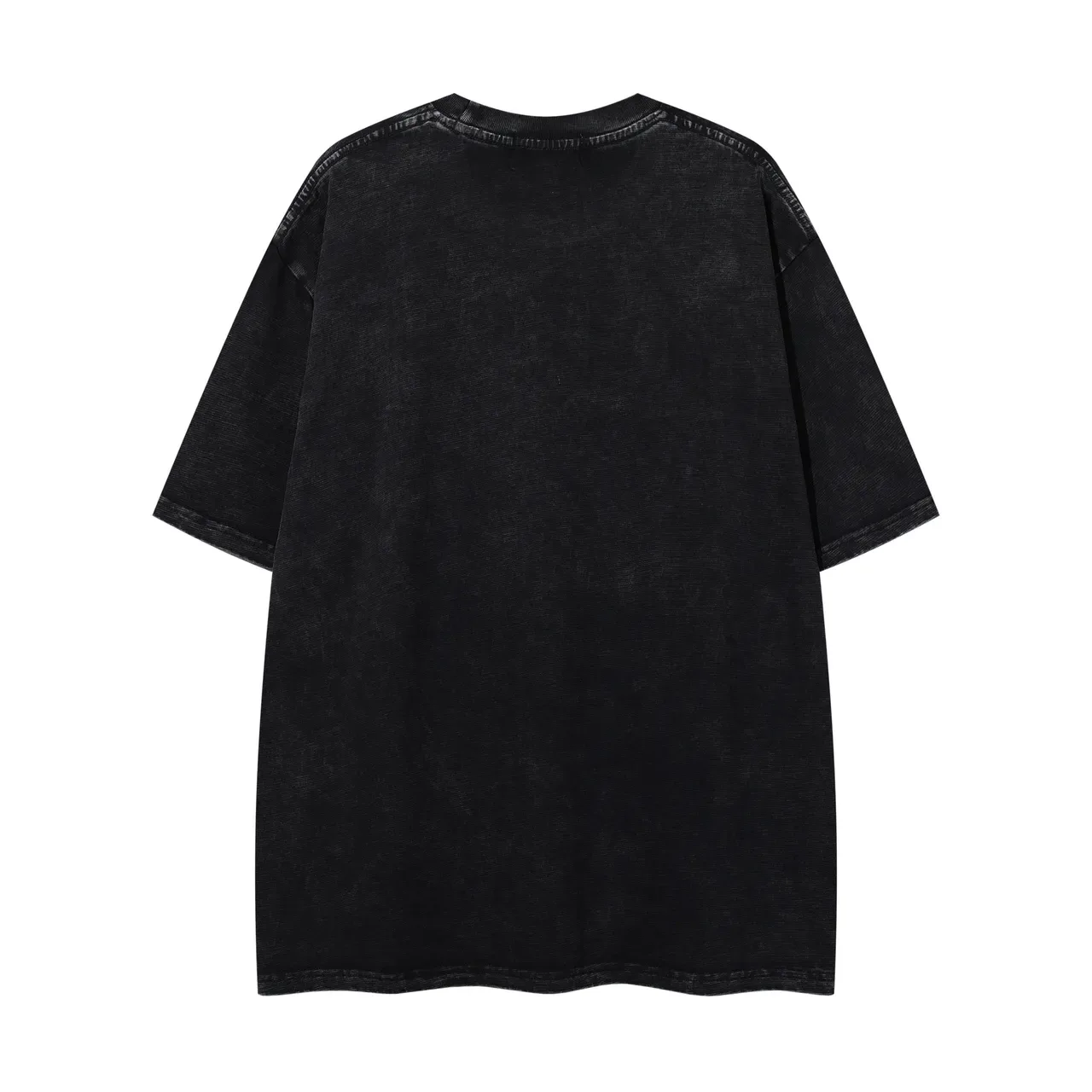 MAJESTIK Oversized Distressed Black Graphic T-Shirt 2