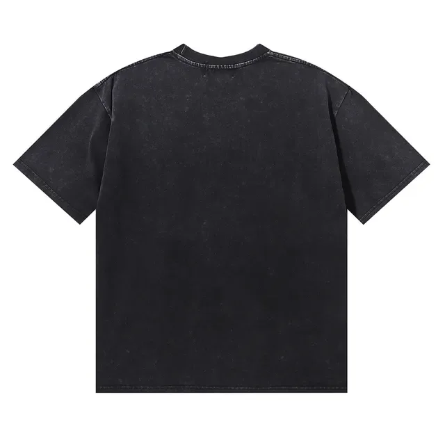 MAJESTIK Spiderweb Graphic Distressed Black T-Shirt 2