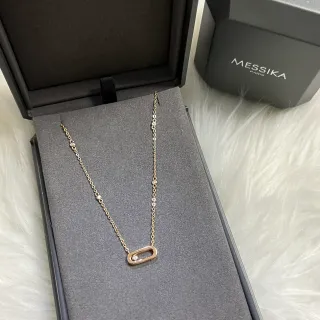 Messika Move Uno Collar de Estación de Diamantes Oro Rosa