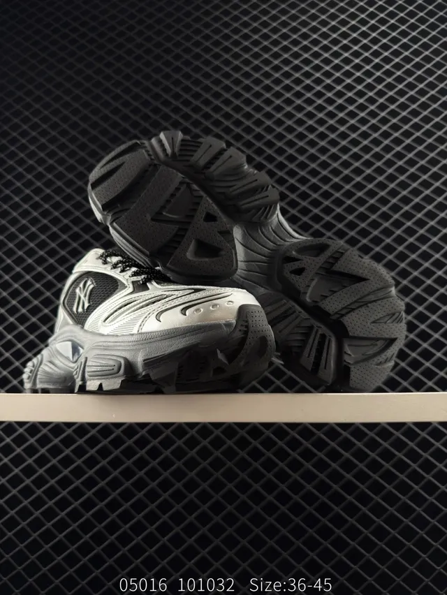 MLB Winner Chunky Black White Gray Chunky Sneakers 2