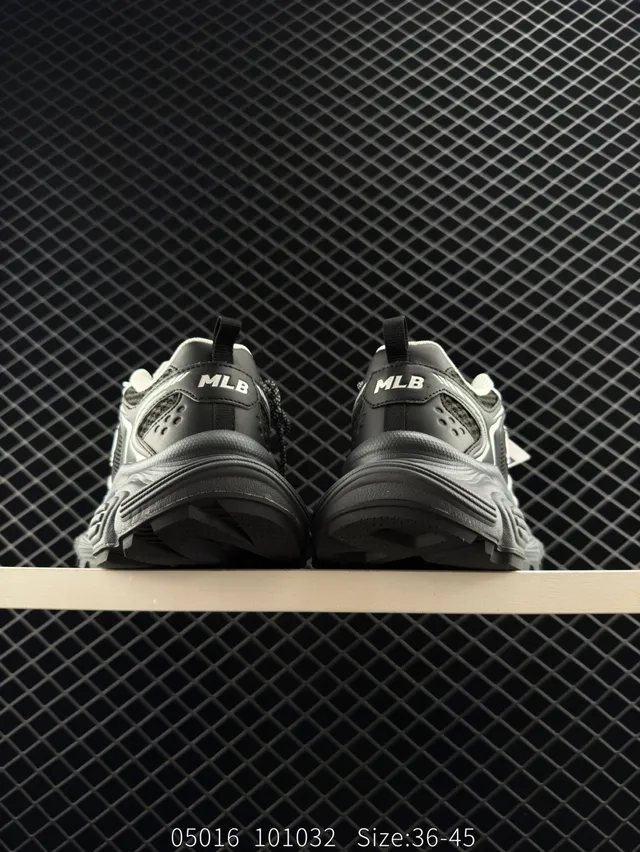 MLB Winner Chunky Black White Gray Chunky Sneakers 3