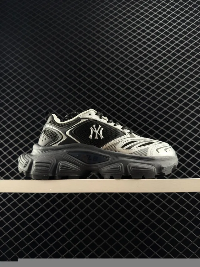 MLB Winner Chunky Black White Gray Chunky Sneakers 6