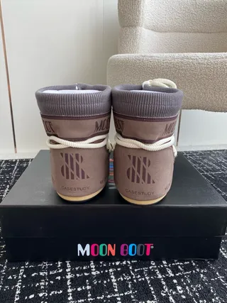 Moon Boot Classic Rope-Laced Brown Snow Boots 9