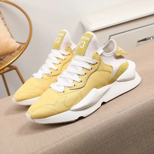 Mustard Yellow and White Chunky Lifestyle Sneaker 2