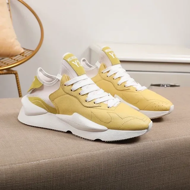 Mustard Yellow and White Chunky Lifestyle Sneaker 3