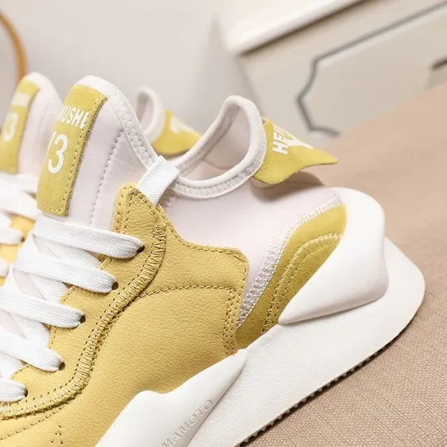 Mustard Yellow and White Chunky Lifestyle Sneaker 4