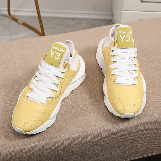 Mustard Yellow and White Chunky Lifestyle Sneaker 9