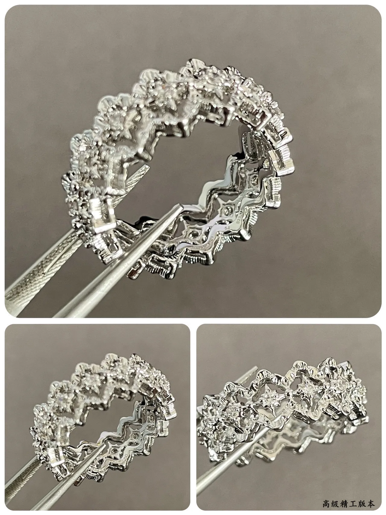 Ornate Multi-Stone Pavé Filigree Ring 2