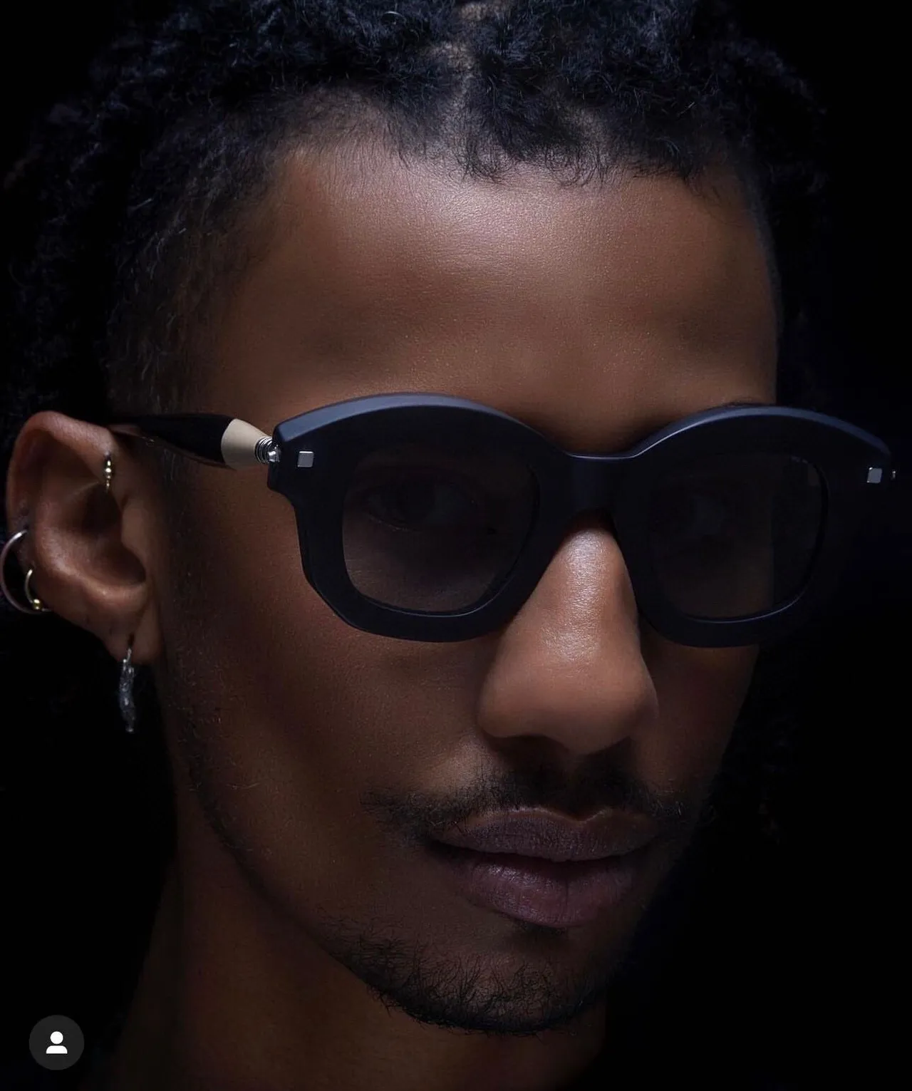 Oversized Acetate Frame Gold Mirrored Lens Sunglasses 3