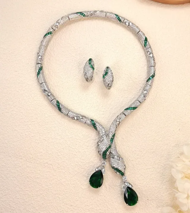 Pavé-Set Multi-Gem Tapered Hoop Earrings 2