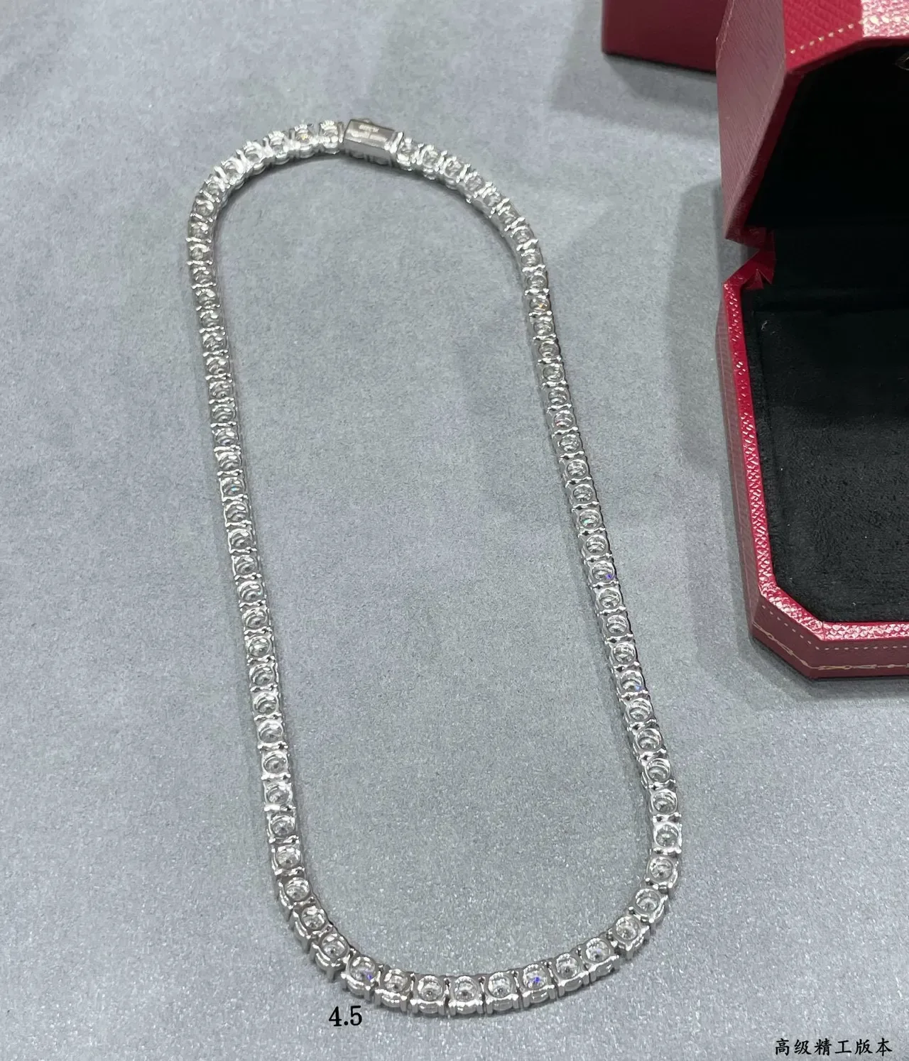 Pave-Set Single-Row Choker Necklace 3