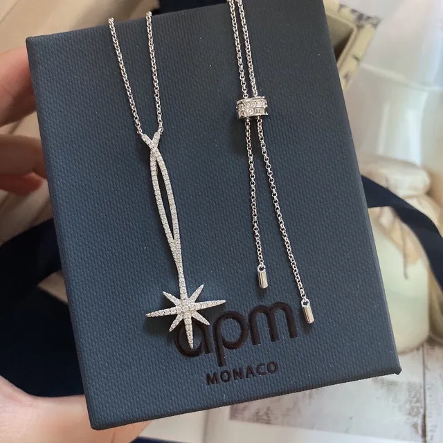 Pavé-Set Starburst Pendant Necklace 3