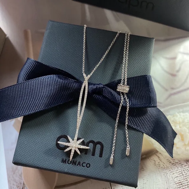 Pavé-Set Starburst Pendant Necklace 8