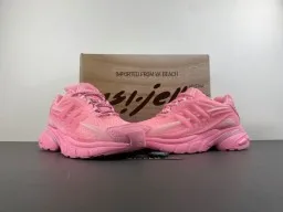 Pink Chunky Silhouette Monochromatic Sneakers 13