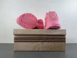 Pink Chunky Silhouette Monochromatic Sneakers 16