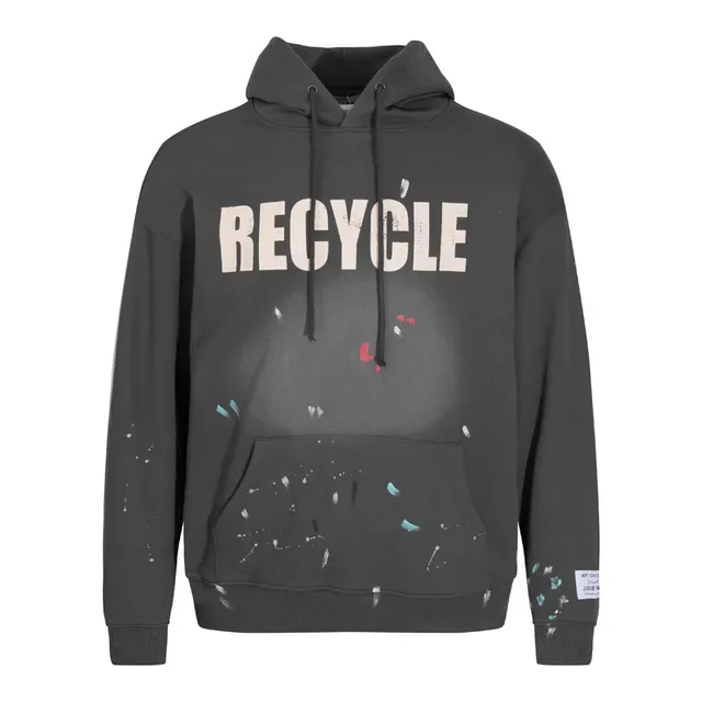 Recycle Graphic Paint-Splatter Hoodie 3