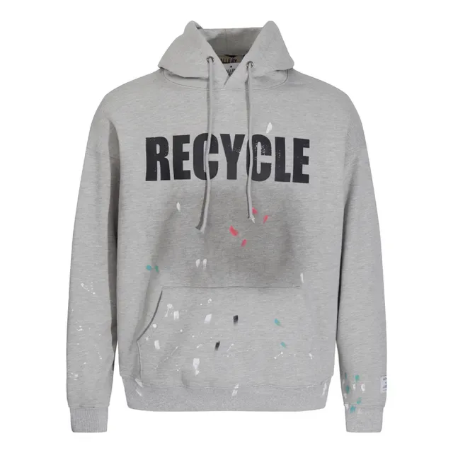 Recycle Graphic Paint-Splatter Hoodie 5